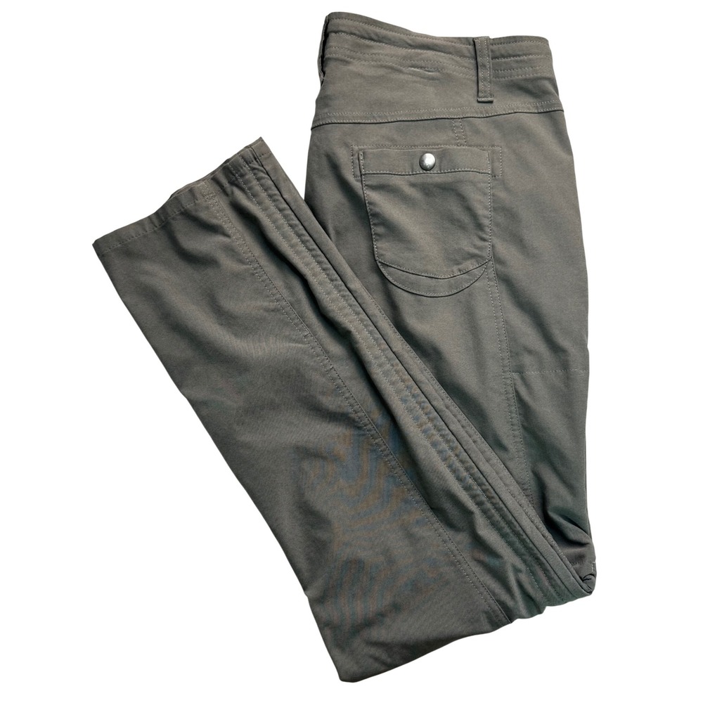 Kuhl Legendary Pants Womens 14 Gray Green Hiking Outdoor Straight Leg Trousers